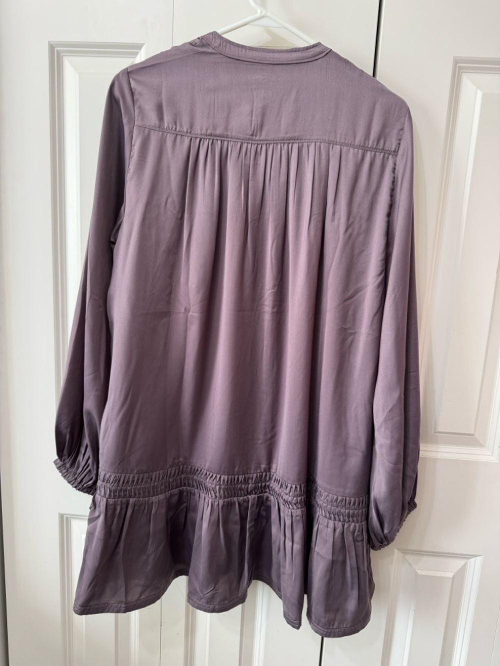 Pilcro Long-Sleeve V-neck Mini Shirt Dress - Picture 7 of 10
